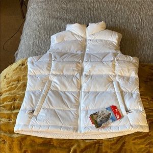 White North Face Vest